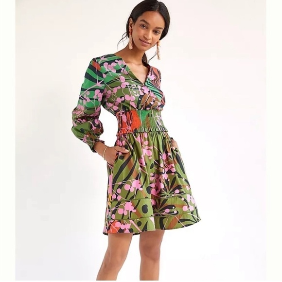 Anthropologie Roopa Pemmaraju Abstract Blouse Size Small - New with Tag - Picture 4 of 10